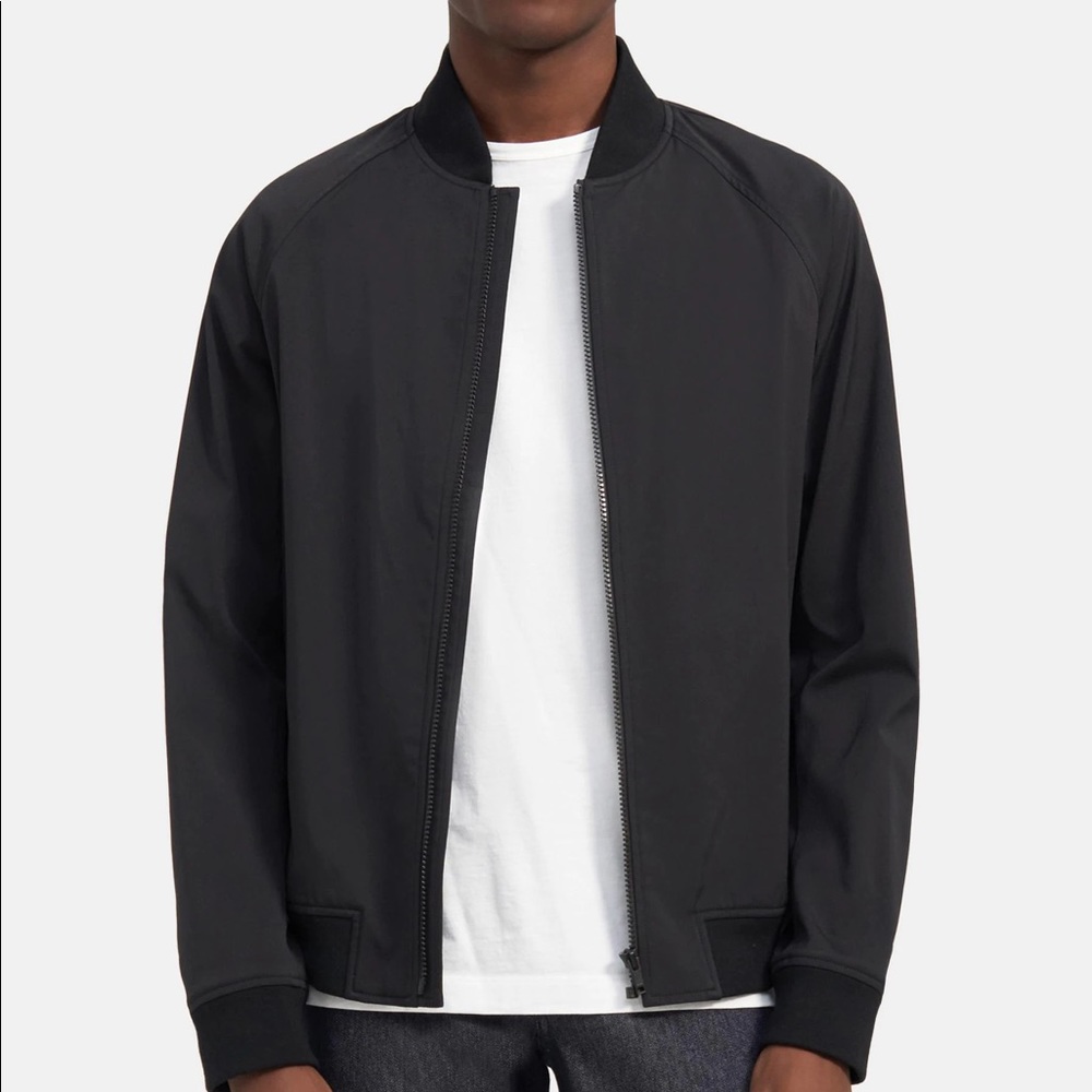 Theory Bomber Jacket in Technical Stretch-Nylon